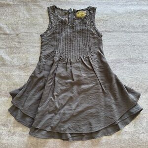 Joyfolie Gray Lace Overlay Dress, Size 5